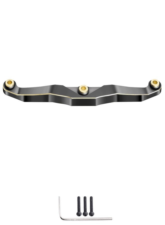CrazyHobby Brass Steering Link for 1/18 TRX4M TRX4MT Bronco Defender Crawler Car Upgrade Parts (Black Gold) - Image 1